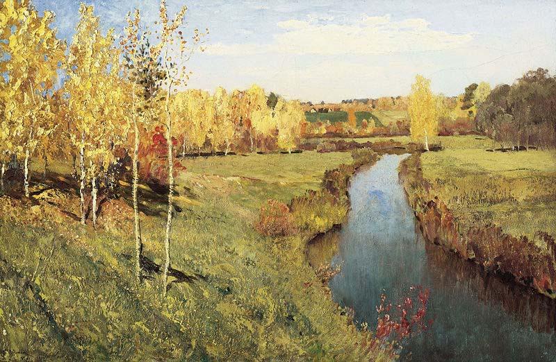 Isaac Levitan Golden Autumn Germany oil painting art